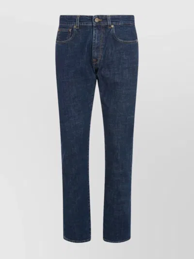 INCOTEX STRAIGHT LEG TROUSERS FEATURING FIVE-POCKET DESIGN