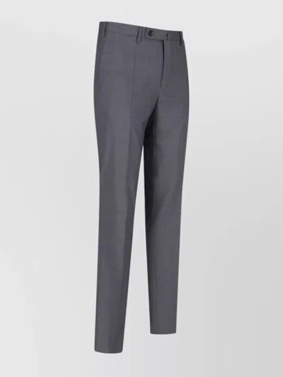 Incotex Straight Leg Trousers Pockets Loops In Black