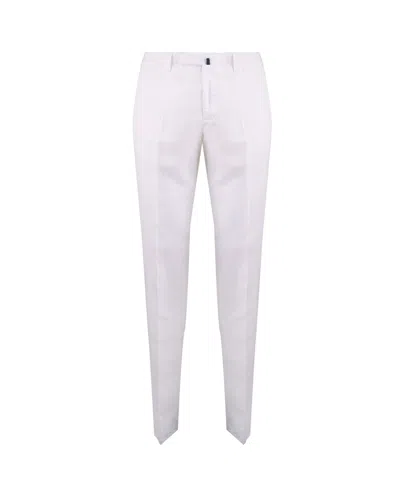 Incotex Straight Leg Trousers In White