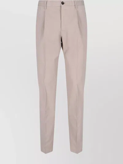 INCOTEX STRAIGHT LEG TROUSERS WITH BELT LOOPS