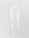 Incotex Straight Leg Trousers With Belt Loops And Pockets In White