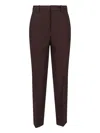 Incotex Straight-leg Trousers With Mid-rise Elastic Waistband And Tailored Finish In Brown