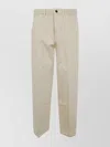 Incotex Straight Leg Trousers With Pockets And Belt Loops In Neutral