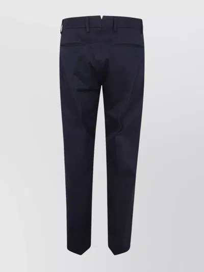 Incotex Straight Leg Trousers With Pockets In Blue