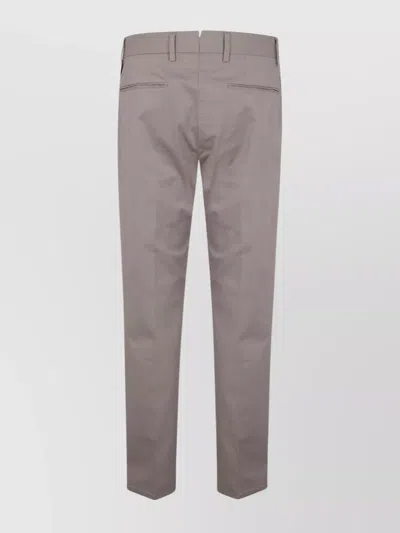 Incotex Straight Leg Trousers With Pockets In Gray