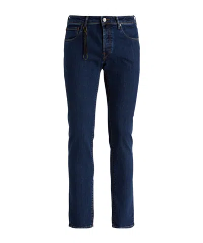 Incotex Straight-leg Washed-denim Trousers