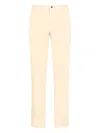 Incotex Straight Trousers With Pockets And Loops In Beige