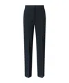 Incotex Straight-leg Tailored Pants With Subtle Hem Detailing In Black