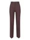 Incotex Straight Leg Trousers With Belt Loops And Pockets In Brown