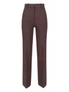 Incotex Straight Leg Trousers With Belt Loops And Pockets In Brown