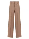Incotex Wide Leg Trousers Featuring Button Detail In Brown