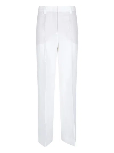 Incotex Straight Pants In White