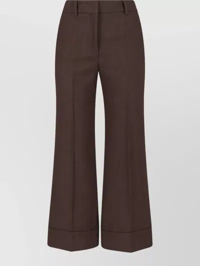 Incotex Straight Trousers In Burgundy