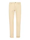 Incotex Stretch Cotton '30' Slim Fit Trousers In Beige
