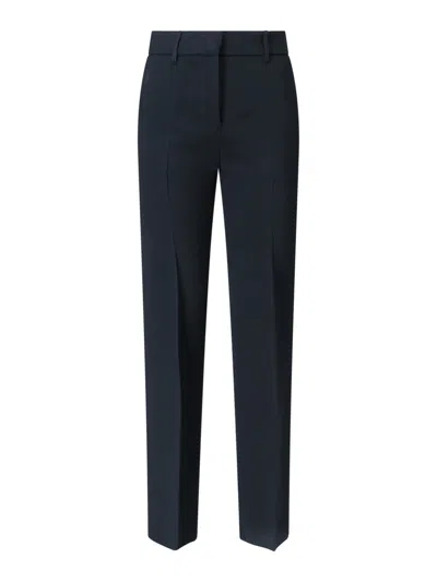 Incotex Straight-leg Tailored Pants With Subtle Hem Detailing In Black