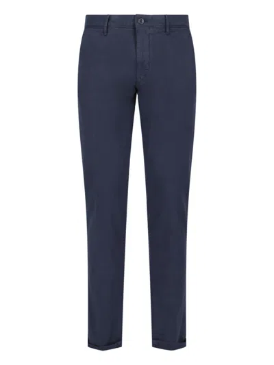 Incotex Straight Trousers In Blue