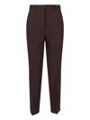 Incotex Straight-leg Trousers With Mid-rise Elastic Waistband And Tailored Finish In Brown
