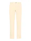 Incotex Straight Trousers With Pockets And Loops In White