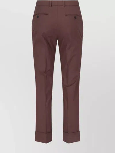 INCOTEX STRAIGHT TROUSERS WITH BELT LOOPS AND BACK POCKETS