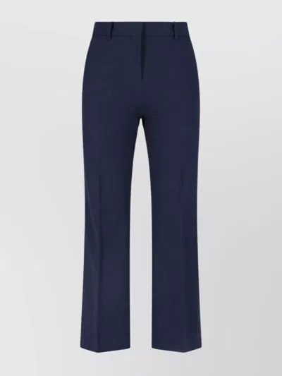 INCOTEX STRAIGHT TROUSERS WITH BELT LOOPS AND BUTTON DETAIL