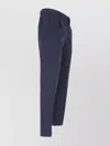 Incotex Straight Trousers With Belt Loops And Pockets In Blue