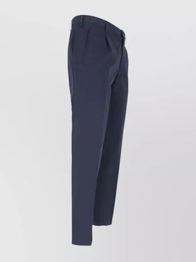 INCOTEX STRAIGHT TROUSERS WITH BELT LOOPS AND POCKETS