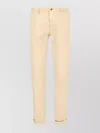 Incotex Straight Trousers With Pockets And Loops In Neutrals
