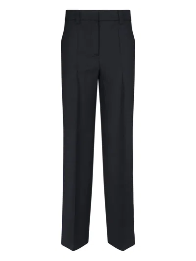 INCOTEX STRAIGHT WOOL PANTS