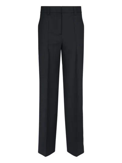INCOTEX STRAIGHT WOOL PANTS