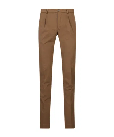 Incotex Straight-leg Casual Trousers In Brown