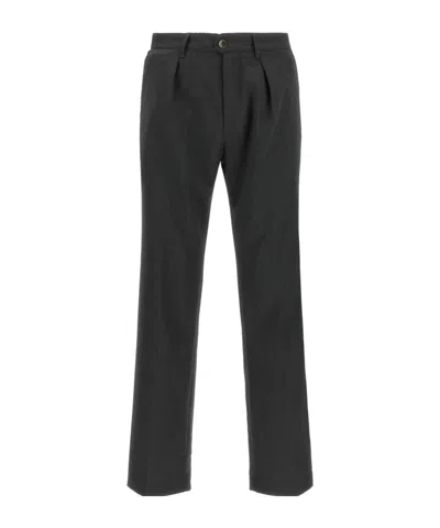 Incotex Straight-leg Casual Trousers In Black