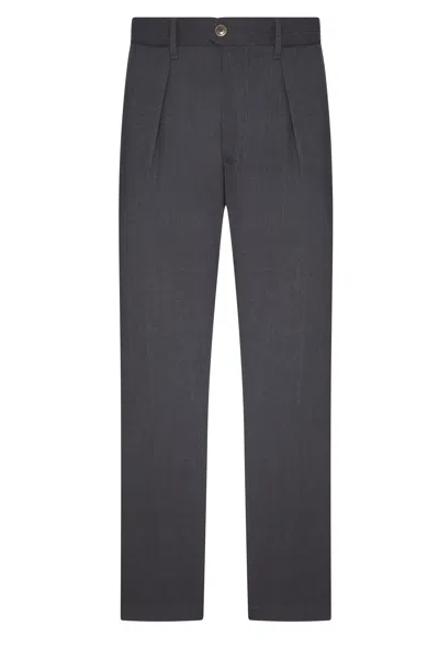 Incotex Straight-leg Tailored Trousers With Side Adjusters In Gray