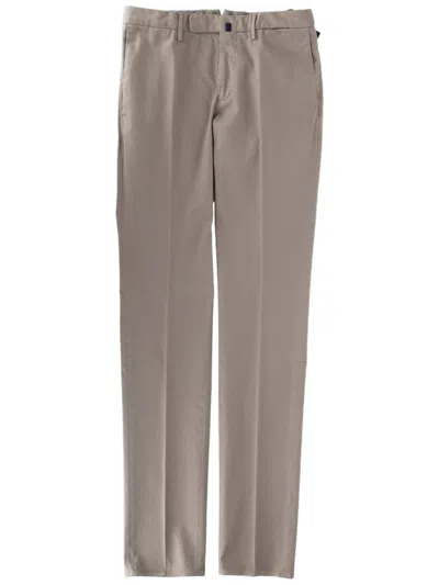 Incotex Straight-leg Tailored Trousers With Smooth Fabric Finish In Animal Print