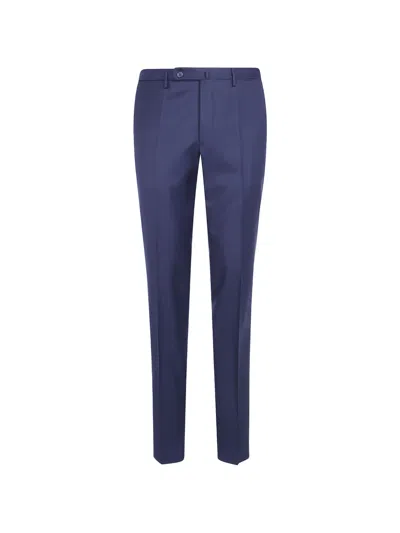 Incotex Straight-leg Wool Trousers In Blue
