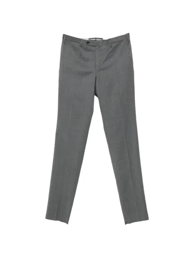 Incotex Straight-leg Wool Trousers In Gray