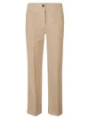 Incotex Stretch Corduroy Pants With Tailored Fit In Brown