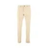 Incotex Stretch Cotton '30' Slim Fit Trousers In Beige
