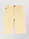 Incotex Mustard Stretch Cotton Bermuda Shorts
