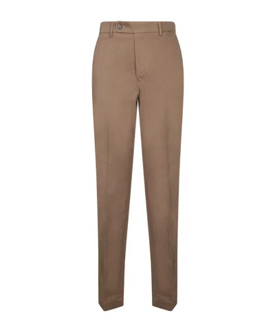 INCOTEX STRETCH-COTTON CHINO TROUSERS