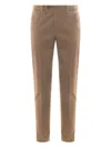Incotex Stretch-cotton Chino Trousers In Neutral
