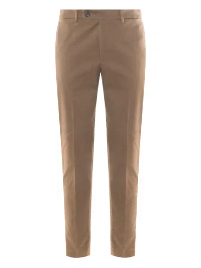 Incotex Stretch-cotton Chino Trousers In Neutral