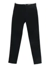 Incotex Tailored Trousers With Pockets And Loops In Black
