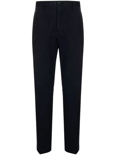 Incotex Straight-leg Stretch-cotton Chinos In Black