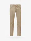 Incotex Stretch Cotton Trouser In Sand