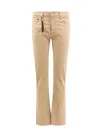 Incotex Stretch Cotton Trouser With Back Suede Logo Patch In Black