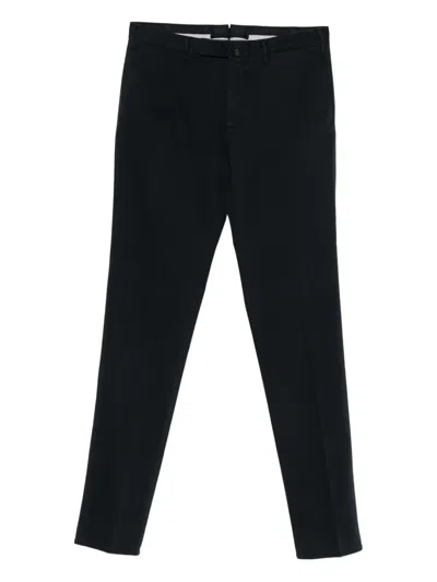 Incotex Stretch-cotton Trousers In Black
