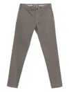 Incotex Stretch-cotton Trousers In Gray