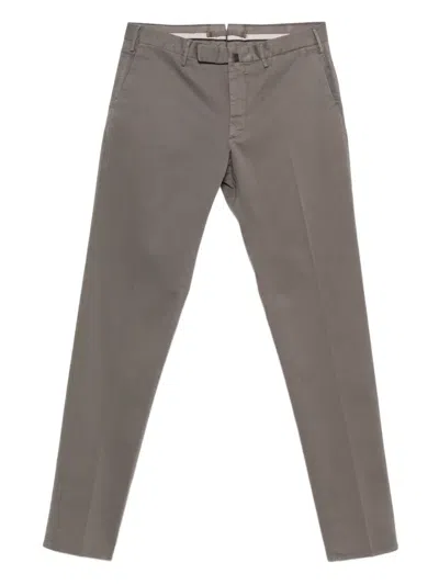 Incotex Stretch-cotton Trousers In Gray