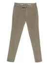 Incotex Stretch-cotton Trousers In Green