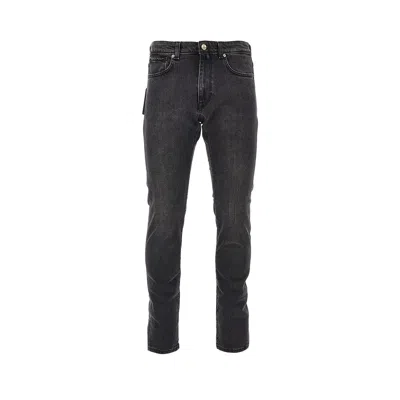 Incotex Stretch Denim Slim Fit Jeans In Black